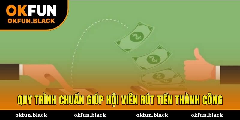 Quy trình chuẩn giúp hội viên tạo lệnh rút tiền dễ dàng