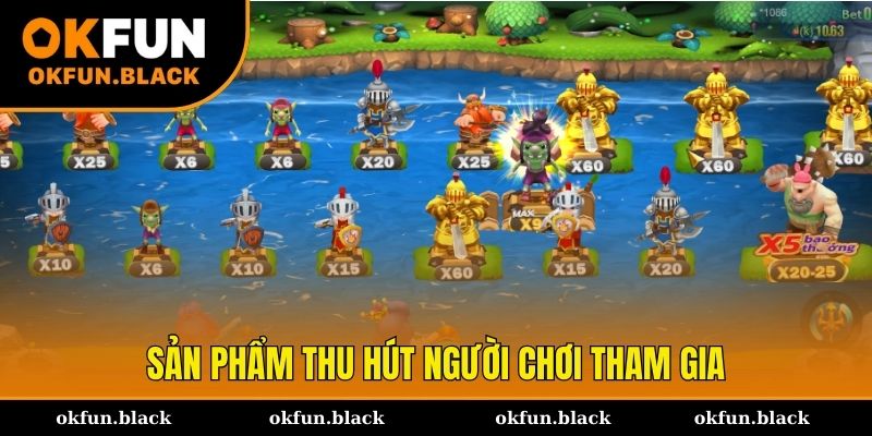 Sản phẩm bắn cá OKFUN thu hút hàng triệu ngư thủ